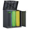 Keter jäätmekapp "Moby Compact Recycling System", grafiithall, 100 cm