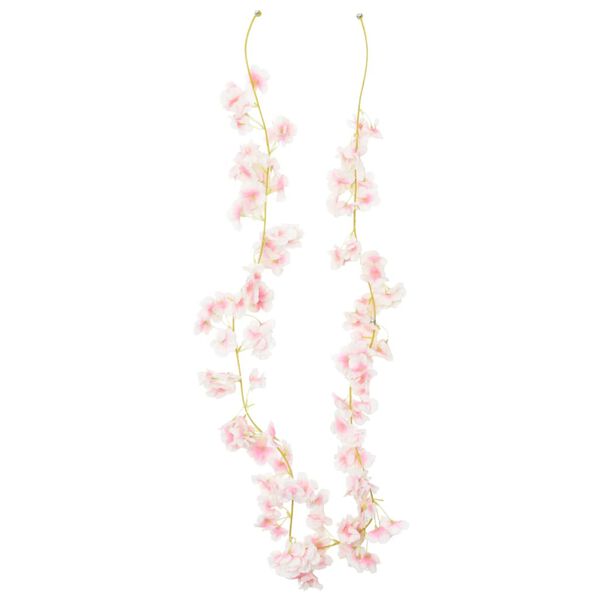 vidaXL kunstlilledega j&otilde;ulup&auml;rg 6 tk, heleroosa, 180 cm