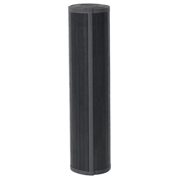 vidaXL vaip, ristk&uuml;likukujuline, hall, 60 x 200 cm, bambus