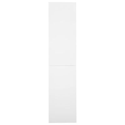 vidaXL kontorikapp liuguksega, valge, 90 x 40 x 180 cm, teras