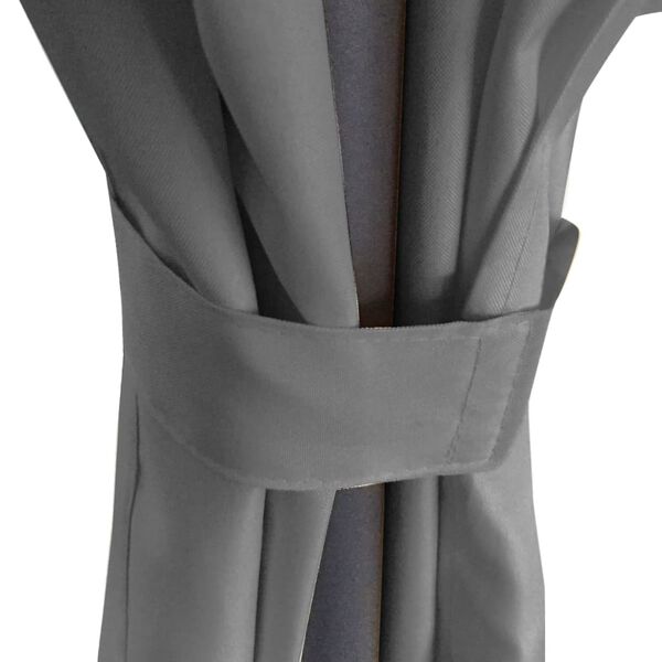 vidaXL varikatus kardinatega, ümmargune 3,5 x 2,7 m antratsiit