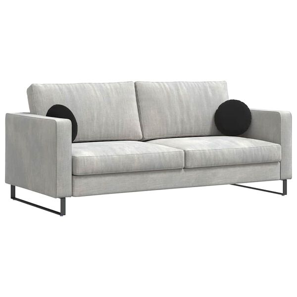 vidaXL Istumispatjad 2 pcs Must &Oslash; 40 x 13 cm Samet