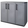 vidaXL aia hoiukapp, hall ja must, 102 x 37 x 84 cm, PP
