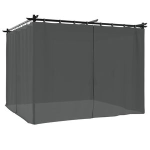 vidaXL kardinatega paviljon, antratsiithall, 3x3 m, teras