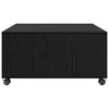 vidaXL Kohvilaud sahtliga Must tamm 75 x 75 x 38 cm Tehispuit