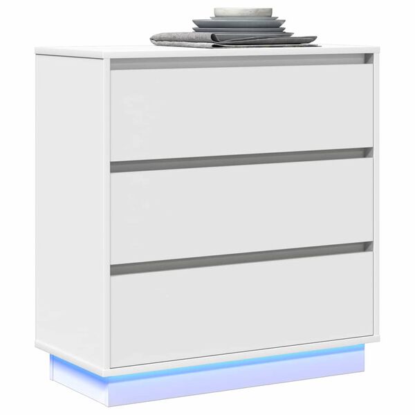 vidaXL Öölambi kapp sahtliga Valge 71 x 34,5 x 75 cm Tehispuit