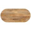 vidaXL ovaalne lauaplaat, 100x40x3,8 cm, mangopuit