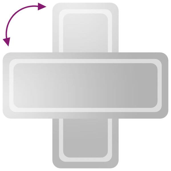 vidaXL LED-vannitoapeegel, 40x100 cm