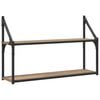 vidaXL Seinariiul Seinale kinnitav Artisan tamm 80 x 21 x 51 cm