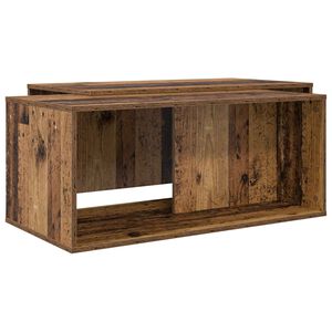 vidaXL Kohvilauda komplekt 2 pcs Vana puit Tehispuit