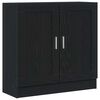 vidaXL Raamaturiiul 3 tasandit 82,5 x 30,5 x 80 cm Tehispuit Must tamm