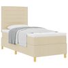 vidaXL Karbi vedrumadrats madratsiga peaga cream 100 x 200 cm kangas