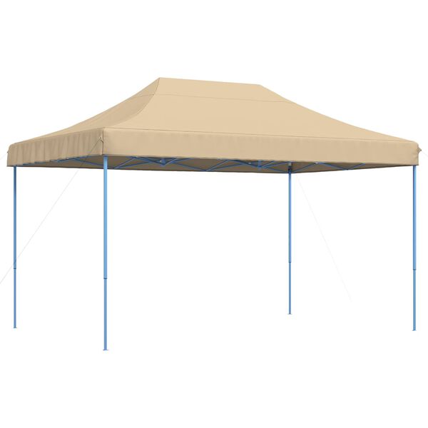 vidaXL kokkupandav pop-up peotelk, beež, 580x292x315 cm