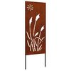vidaXL Aia privaatsuse kate Rooste 50 x 140 cm Kulunud teras