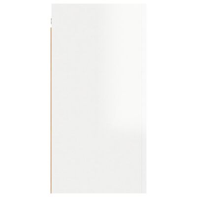 vidaXL telerikapp, kõrgläikega valge, 30,5 x 30 x 60, puitlaastplaat
