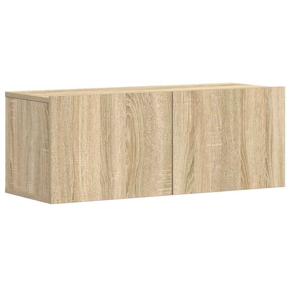 vidaXL 3-osaline telerikappide komplekt, Sonoma tamm, tehispuit