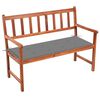 vidaXL aiapink padjaga 120 cm, akaatsiapuit