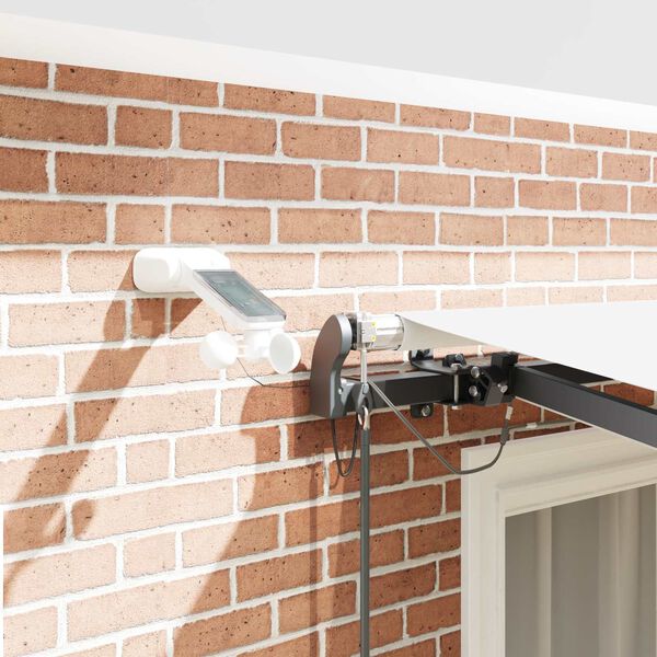 vidaXL Varjudekangas koos Valge 300 x 250 cm Pol&uuml;ester