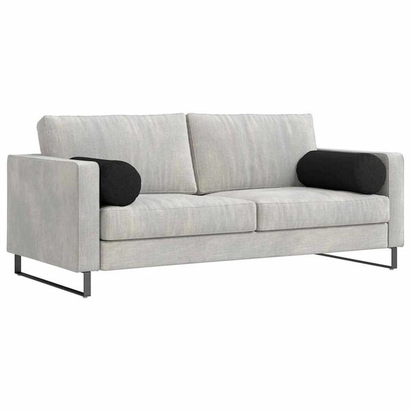 vidaXL Padjad 2 pcs Must Ø 25 x 70 cm kangas