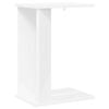vidaXL Otsalaud Valge 35 x 25 x 50 cm Tehispuit