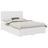 vidaXL Voodi raam sahtliga peaga Valge 150 x 200 cm Tehispuit