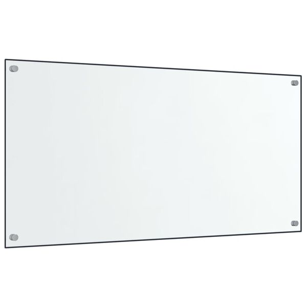 vidaXL köögi pritsmekaitsed 2 tk, läbipaistev, 80 x 60 cm, klaas