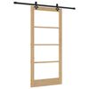 vidaXL Libisev uks ORKDAL Looduslik ja must 93 x 202 cm