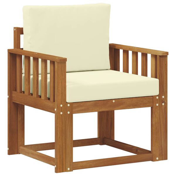 vidaXL &Otilde;uesohva Tugev akaatsiapuit ja pol&uuml;ester Neutraalne