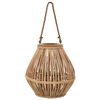 vidaXL rippuv k&uuml;&uuml;nlalatern, vitstest, naturaalne