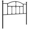 vidaXL metallist vahetatav voodipeats, must, 100 cm