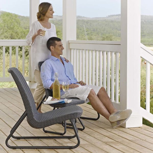 Keter rõdumööbel 3 osa "Rio", grafiit