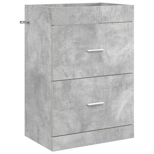 vidaXL Vannitoa all oleva kraani kapp Betoonhall 56 x 37,5 x 81 cm