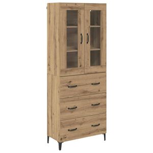 vidaXL K&otilde;rgushein sahtliga K&auml;sit&ouml;&ouml;puu 69,5 x 34 x 180 cm Tehispuit