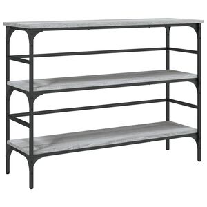 vidaXL konsoollaud, hall Sonoma tamm, 100x32x75 cm, tehispuit