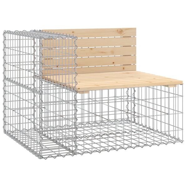 vidaXL gabioonpink, 287x71x65,5 cm, männipuit