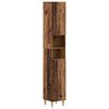 vidaXL Vannitoa kapp avatud riiuliga DELFT Vana puit 30 x 31 x 190 cm