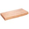 vidaXL seinariiul, helepruun, 60 x 30 x (2-6) cm, t&ouml;&ouml;deldud tammepuit