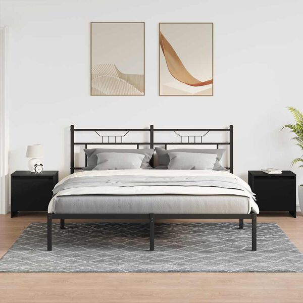 vidaXL &ouml;&ouml;kapid 2 tk, must, 45 x 34 x 44,5 cm, puitlaastplaat