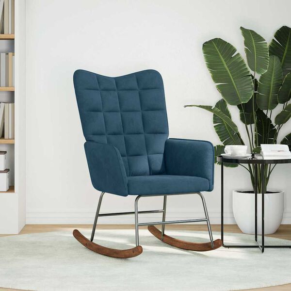 vidaXL kiiktool, sinine, samet