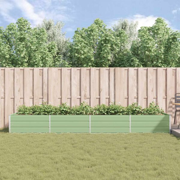 vidaXL Taimekast Pastellroheline 195 x 100 x 45 cm Tsinkteras