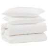 vidaXL Teki komplekt padjaga 3 pcs Valge Mikrofiber ja allahindlused