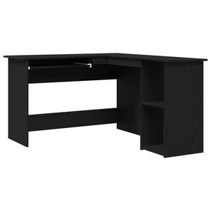vidaXL Nurgalaud Must tamm 120 x 140 x 75 cm Tehispuit