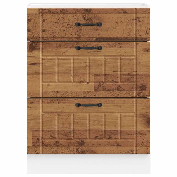 vidaXL k&ouml;&ouml;gi aluskapp Lucca, vana puit, tehispuit