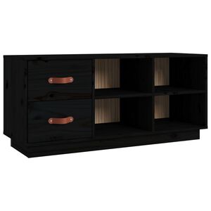 vidaXL jalatsipink, must, 100x34x45 cm, m&auml;nnipuit