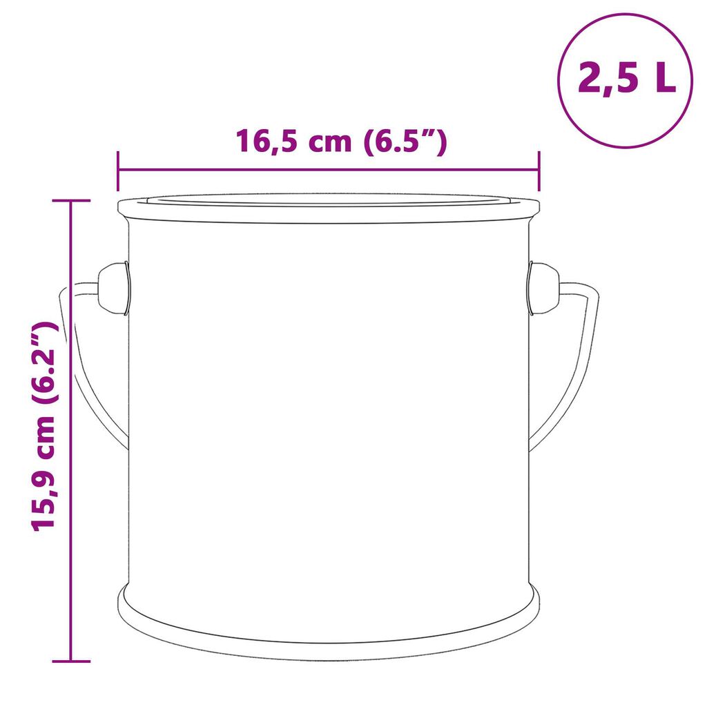 vidaXL Seinavärv Hele roheline 2.5 L