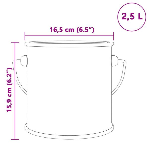 vidaXL Seinavärv Hele roheline 2.5 L