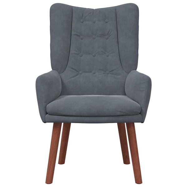 vidaXL Tugitool Tumehall 63 x 67 x 94 cm Samet