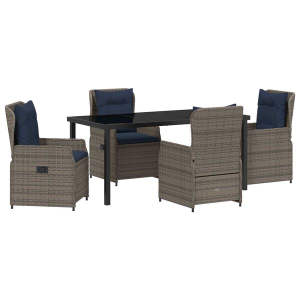 vidaXL Aia s&ouml;&ouml;gilaudade komplekt 5 pcs Hall Pol&uuml;rooster