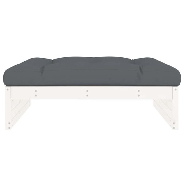 vidaXL aia jalapink, valge, 120 x 80 cm, m&auml;nnipuit