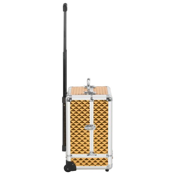 vidaXL jumestuskäru, 35 x 29 x 45 cm, kuldne, alumiinium